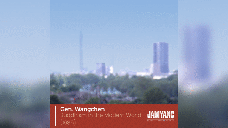 Buddhism in the Modern World with Gen. Wangchen (1986)